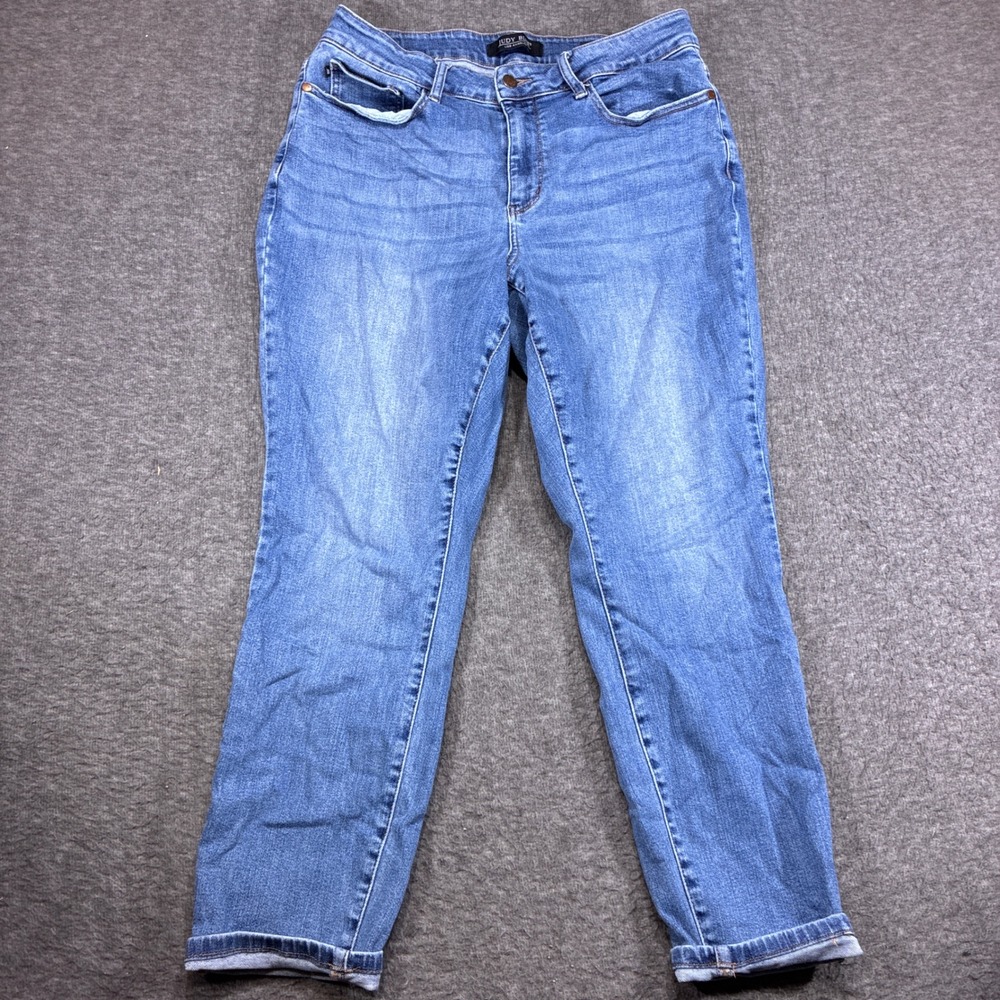Judy Blue Jeans Women 16W Blue Boyfriend Fit JB6270 Denim Comfort